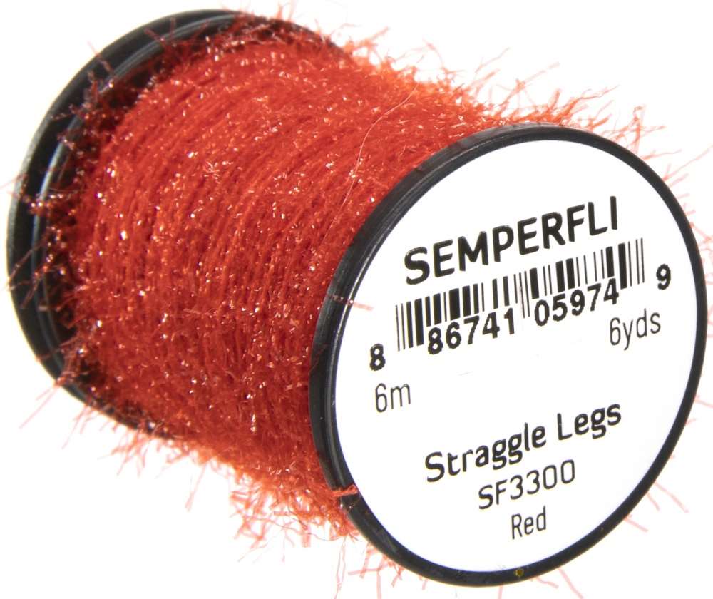 Semperfli Straggle Legs Sf3300 Red Fly Tying Materials (Product Length 6.56 Yds / 6m)